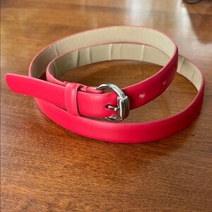 Banana Republic coral leather belt size medium